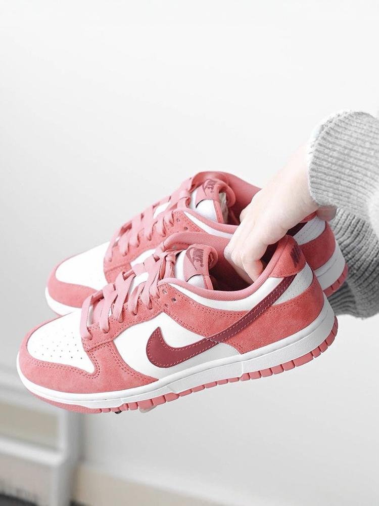 NikeNek Girl Shoes Dunk Low VDAY QQ7056-100 Valentine's Day Loops