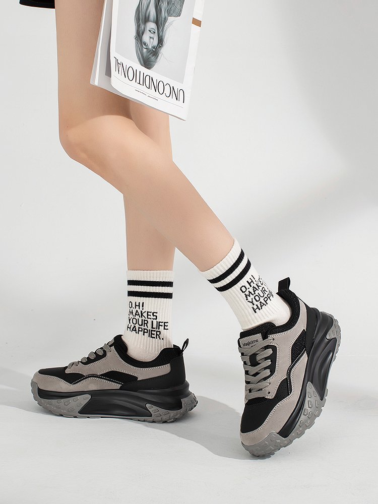 Old Augu Lion-Dang's 2024 new spring, autumn and winter gray sneakers with retrospect