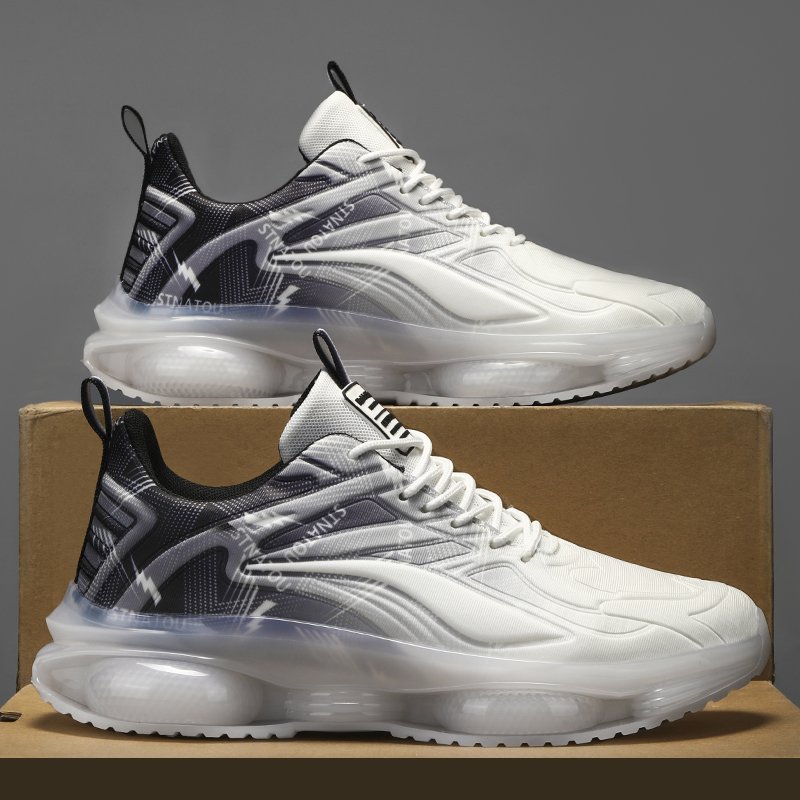 Men's shoes, fall-nets, gas-reducing gas-coated shoes