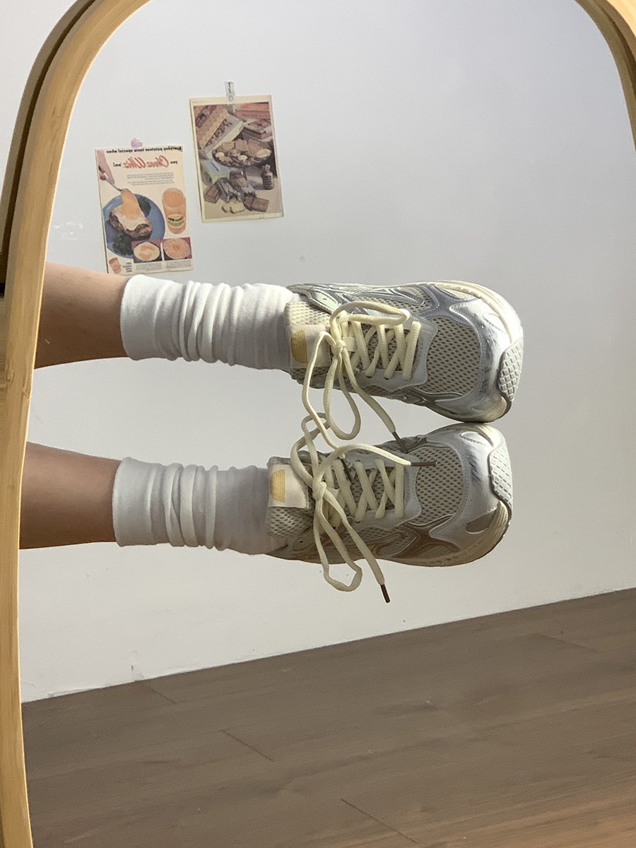 Silver Grey Net Sneaky Shoes 2024 Spring and Fall New Thick Bottoms minus Earthquake Retrospective Shoes jogging shoes