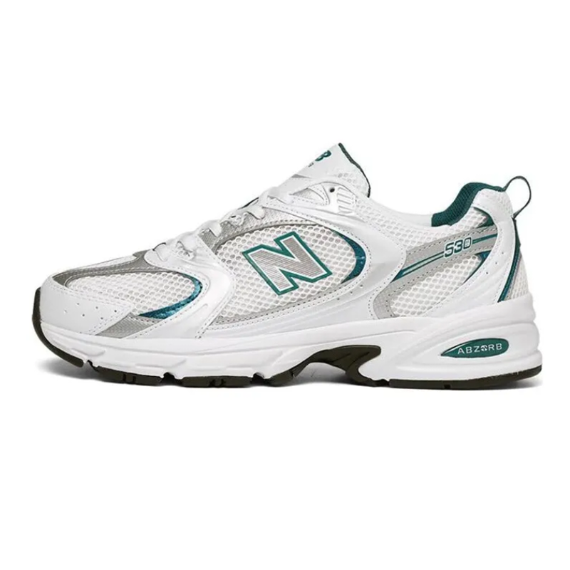 NB GIRL'S 530-SERIES RECREATIONAL SPORTS NET RUNNERS MEN'S SLIDING RESISTIBLE WHITE SHOES EXHALATION MR 530SG
