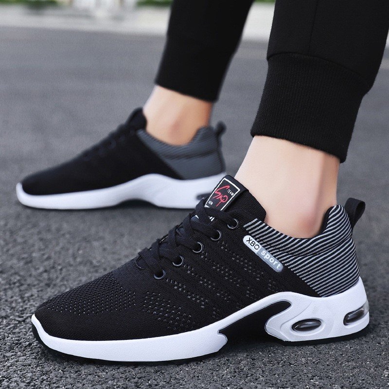2024 Spring and Autumn New Breathable Air Cushion Men's Running Shoes Lightweight Casual Sports Shoes