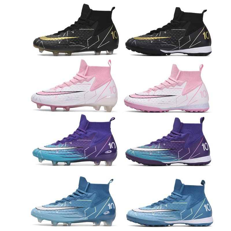 Mens Adult Soccer Shoes New AG Long Spikes TF Broken Spikes Training Athletic Shoes Teenagers Students Winter