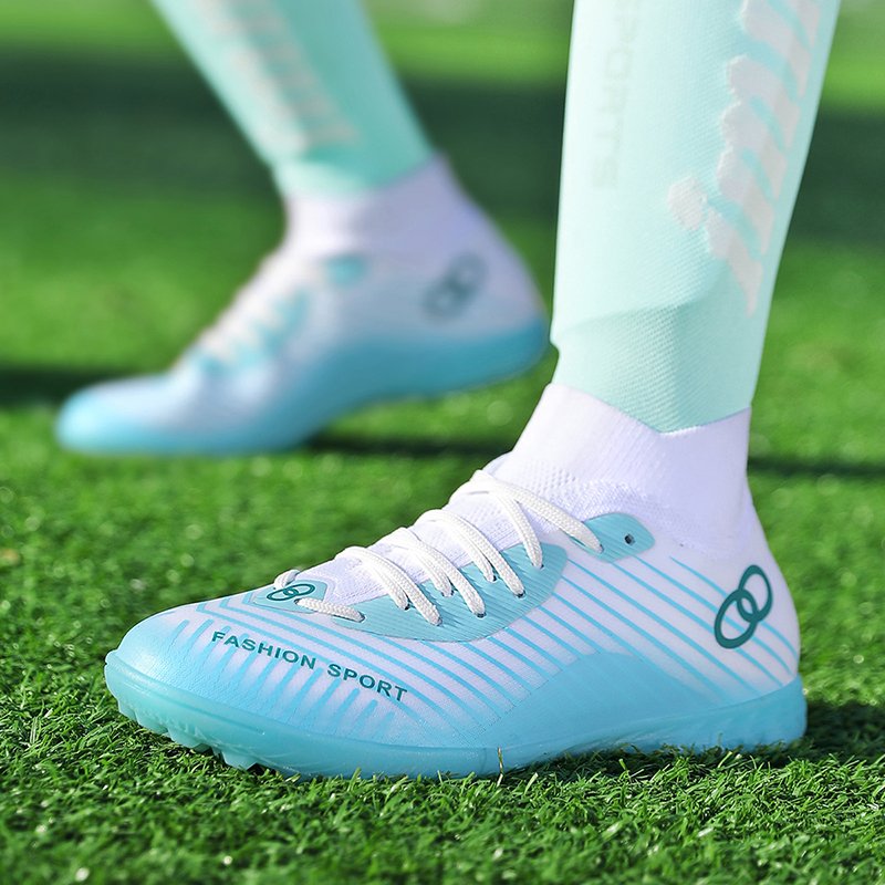 Wholesale Men's Football shoes New Sports Cleats PU Rubber Insole Customizable rubber outsole soccer shoes