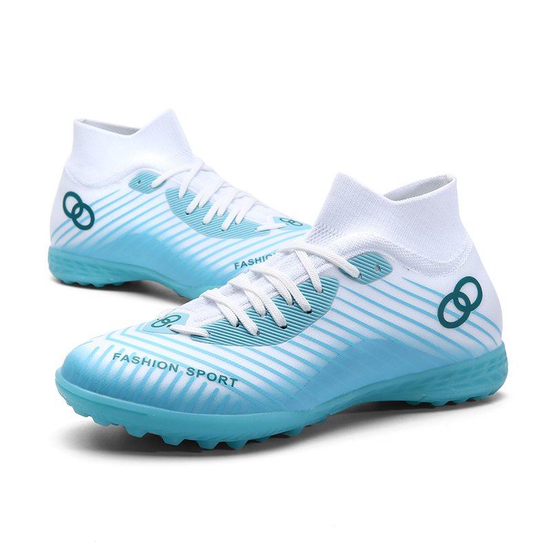 Wholesale Men's Football shoes New Sports Cleats PU Rubber Insole Customizable rubber outsole soccer shoes