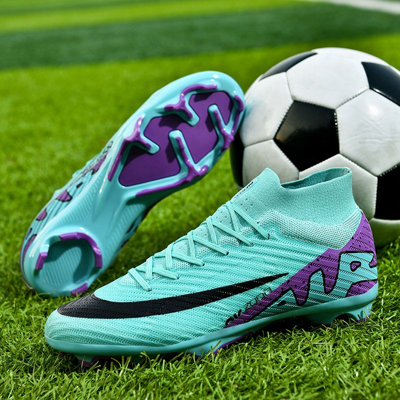 Men Cleats Football Boots Anti-slip Grass Training Shoes Match Futsal Sports Soccer Shoes