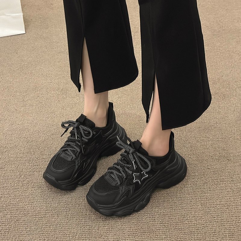 Big black warrior old man's shoe girl, 2024 summer and autumn new European station