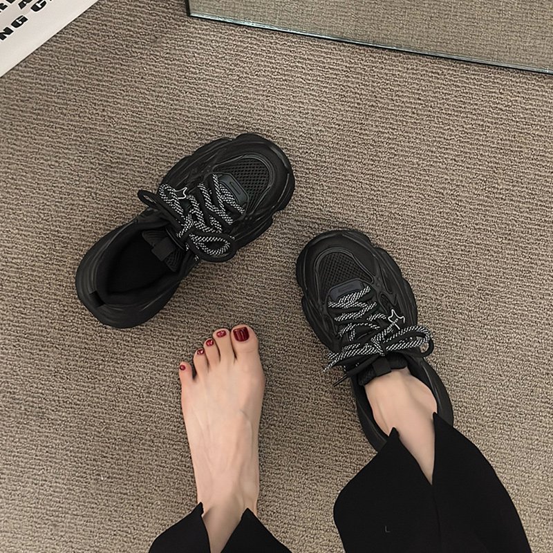 Big black warrior old man's shoe girl, 2024 summer and autumn new European station