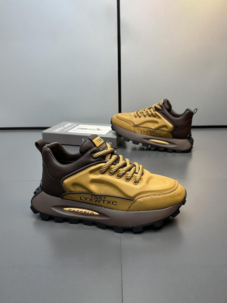 Europe's Men's Shoes, Spring-Autumn High-Sense Sports, High-Ride Pop-Top Shoes