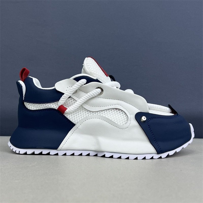 Autumn and winter men's fashion design new sports walking shoes lace-up skateboard shoes wear-resistant non-slip