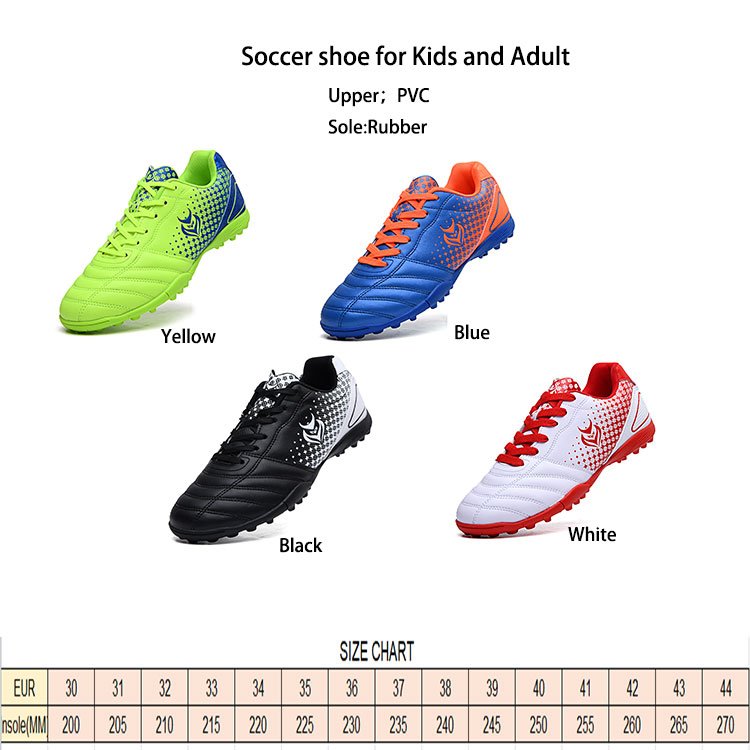 Offer Sample Unisex Football Men's For Kids Soccer Shoes TF