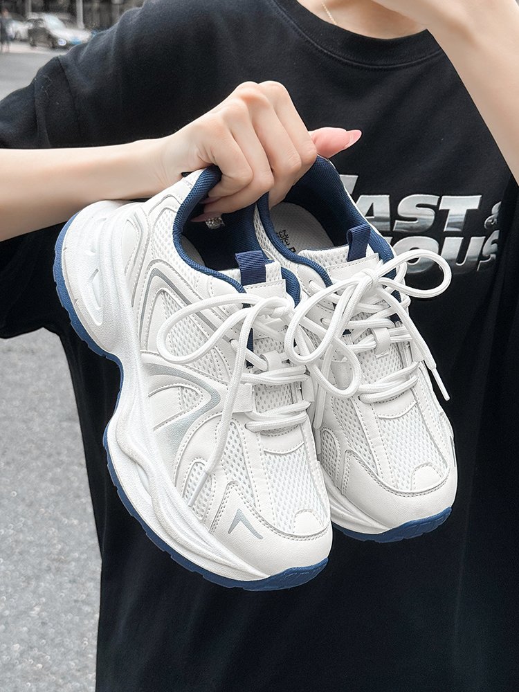 "Sweet-looking old man's shoes, 2024 spring and autumn's new bulge, 100-knocked fashion students' sports shoes."