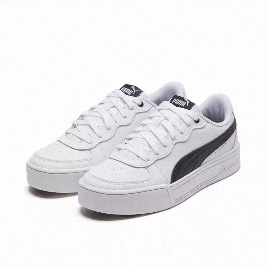 PUMA PEGASUS SKYE CLASSIC BIG LOGO LITTLE WHITE SHOE RECREATIONAL SPORTER SHOES 374764