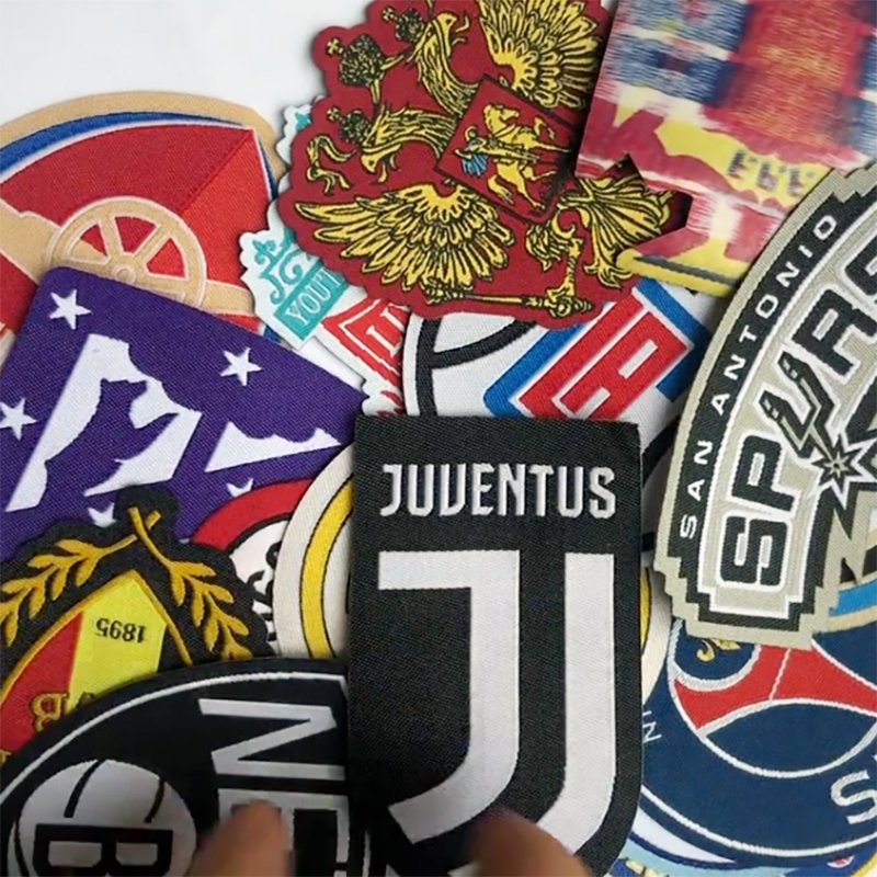 Custom Soccer Football Rugby Golf Sport Club Logo School Uniform Woven Badge Logo Custom Patches Embroidered Badge Patches