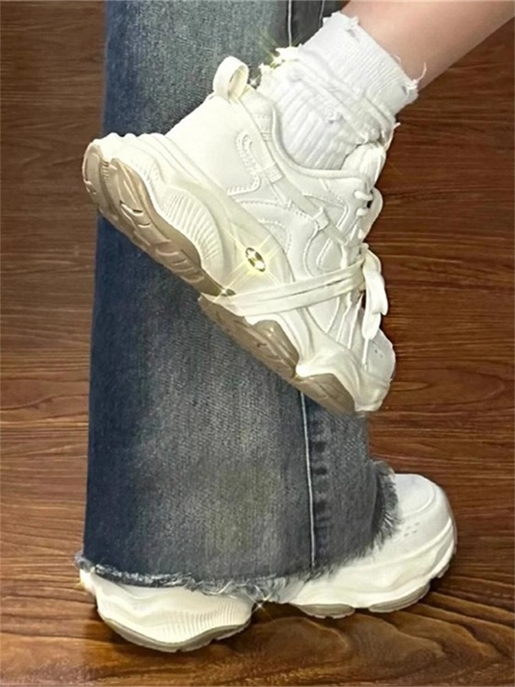 zhao ruth's same old man's shoe girl's 2024 new autumn chic-shoe-heavy sports girl
