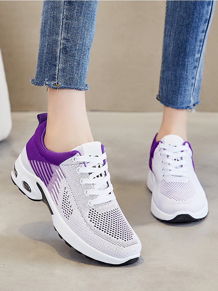 The shoe boy's new air-negative soft-sliding lady's sneakers lightened the jogging lady's shoes