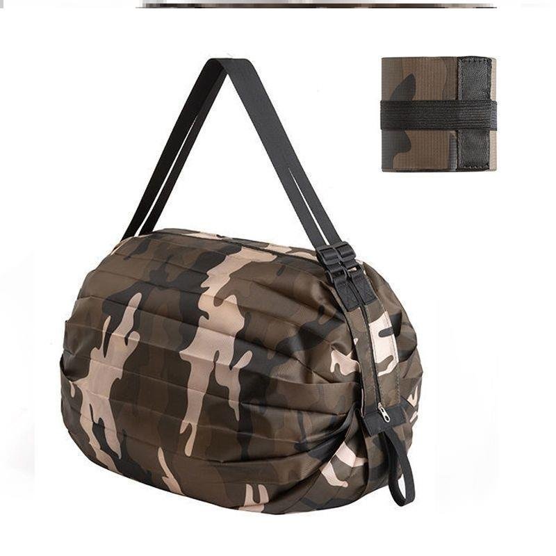 Foldable double-shoulder bag and environmental bag, large-volume folded single-shoulder sports pack