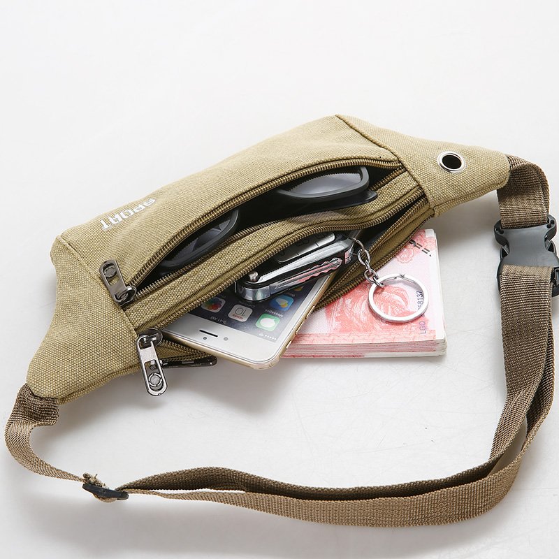 Summer men's and women's back packs, slashing their shoulders, small chest packs, mini-bags, multi-purpose canvas movement