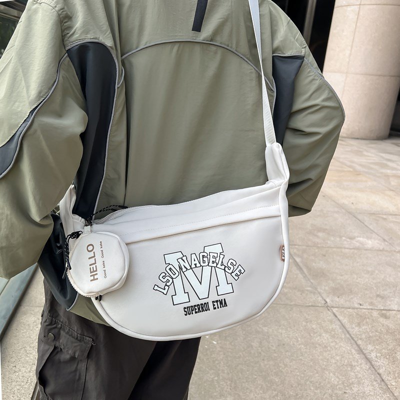 NY & Y3 TIED CHEST BAG, FEMALE SPORTS BAG, ONE-SHOULDER HANDBAG, PURE-COLOURED, SLASH-CROSSING MALE