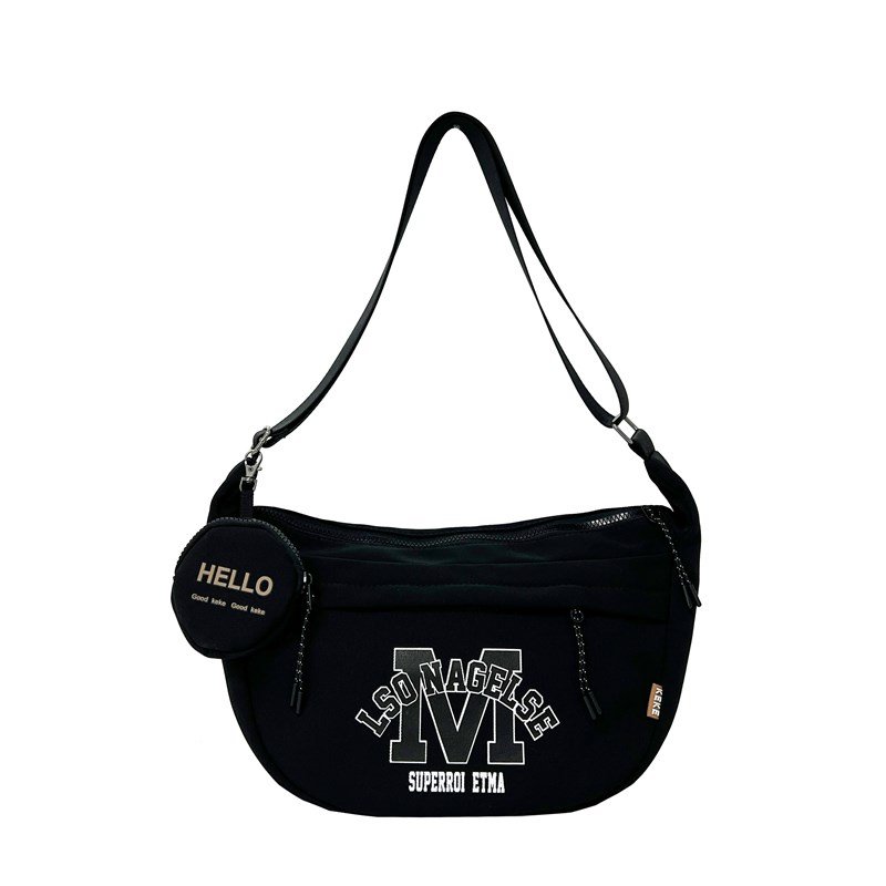 NY & Y3 TIED CHEST BAG, FEMALE SPORTS BAG, ONE-SHOULDER HANDBAG, PURE-COLOURED, SLASH-CROSSING MALE