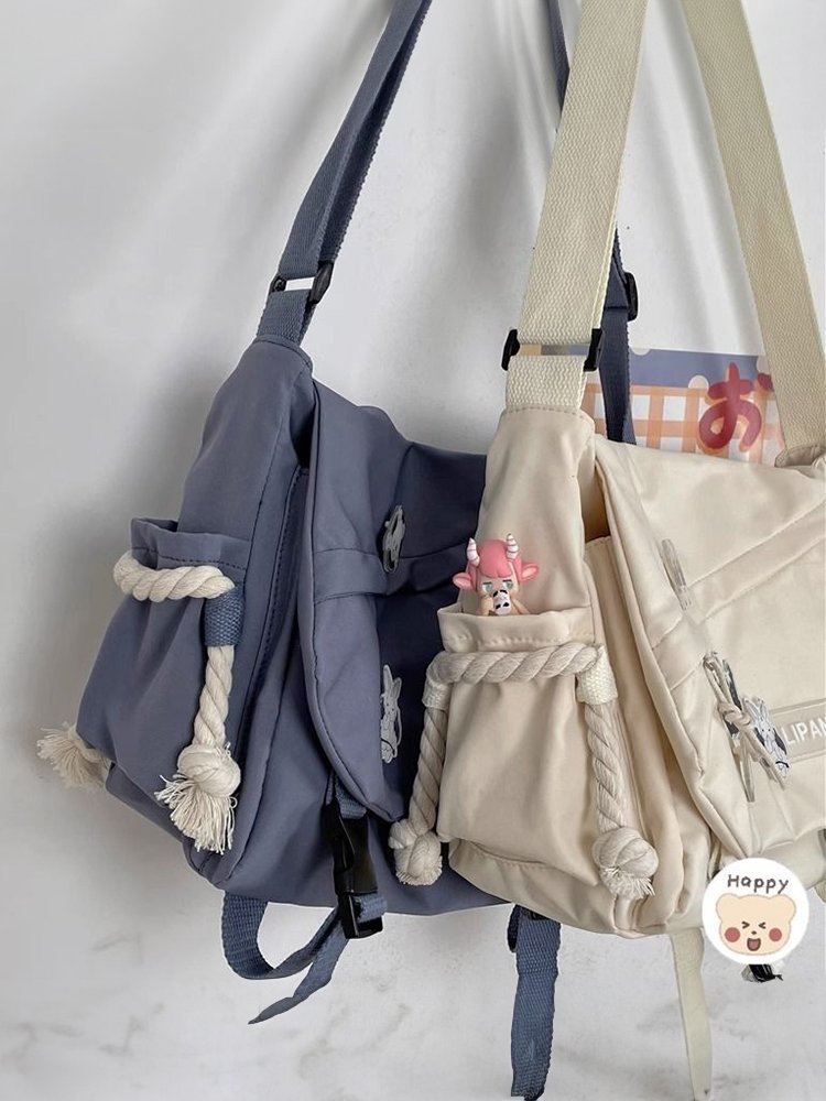 ins day is a slop bag for a korean student with a large capacity of a man's shoulder backpack