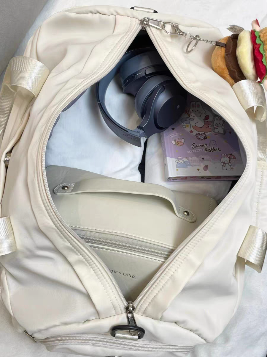 Sports and fitness packs for women in dry, wet and separate swimming packs with a large capacity of hand-held short-distance bags for travel