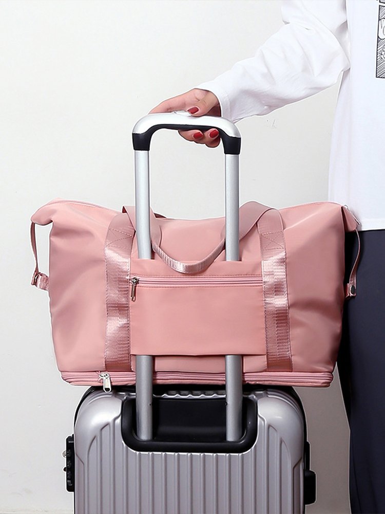 Traveler bag girl hand-held super-capacity gym bag light-for-delivery bag trip to Oxford