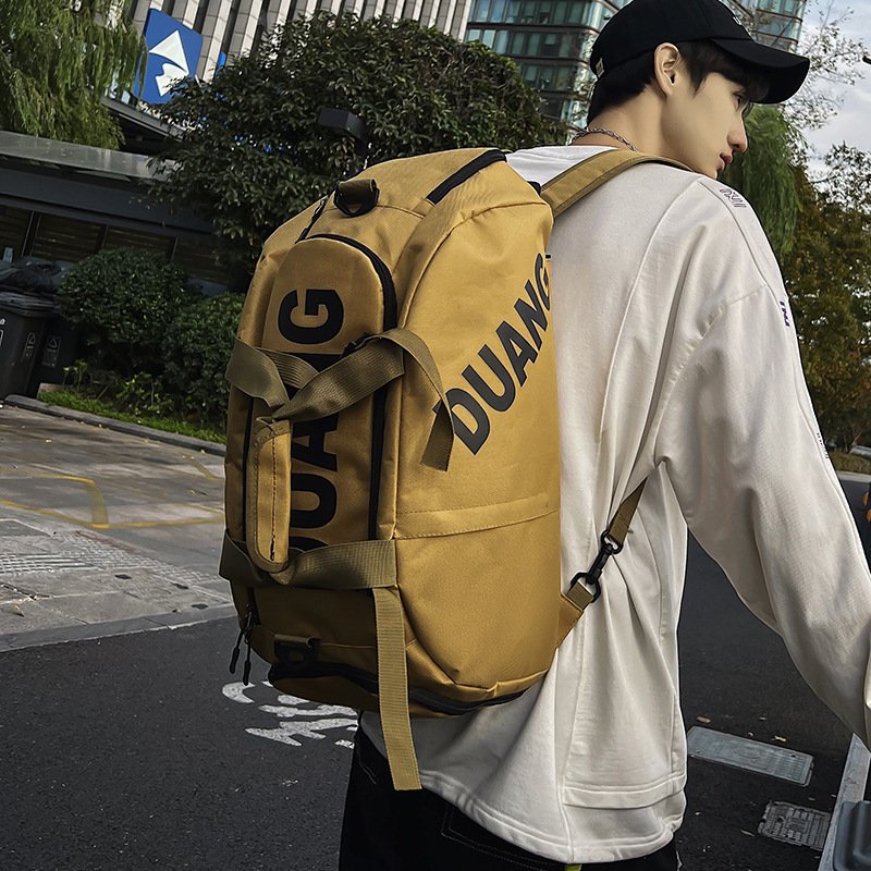 Multi-purpose twilight sports trip, double shoulder backpack, hand-held gym bag, large-capacity slurry for men