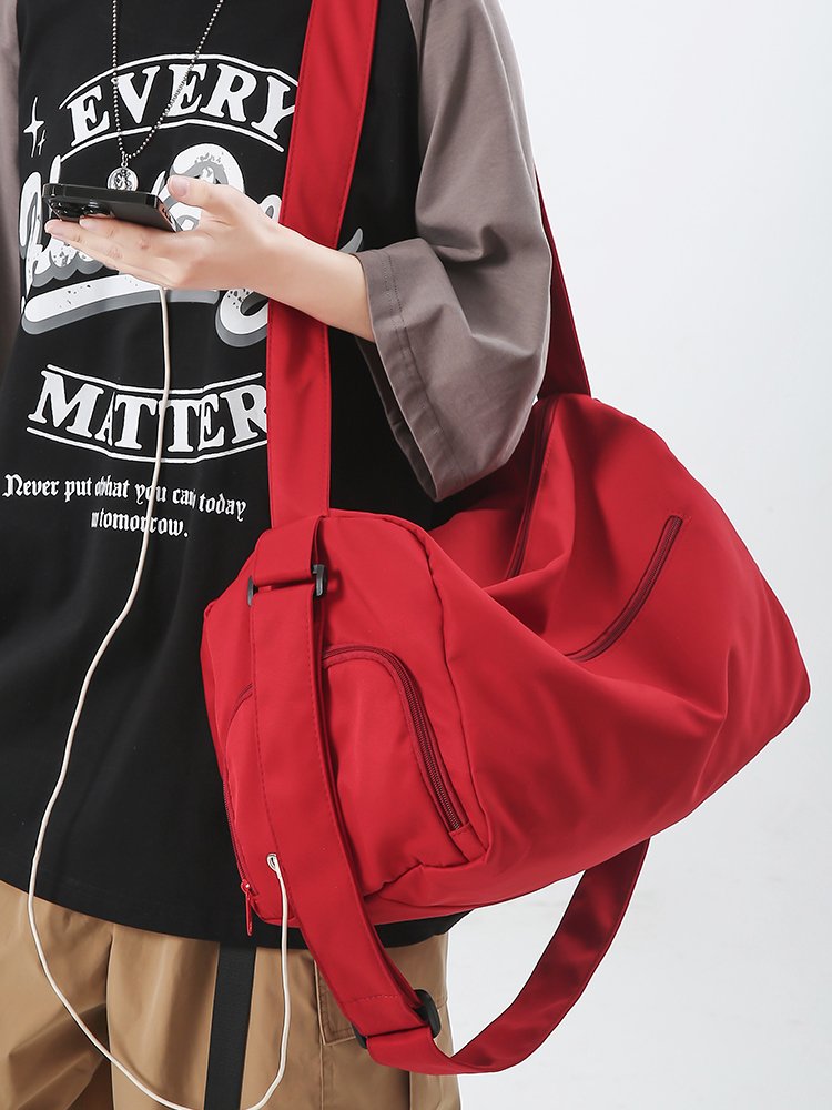 Travel packs, gym packs, swim packs, short-distance bag girls, dry-wet separated red