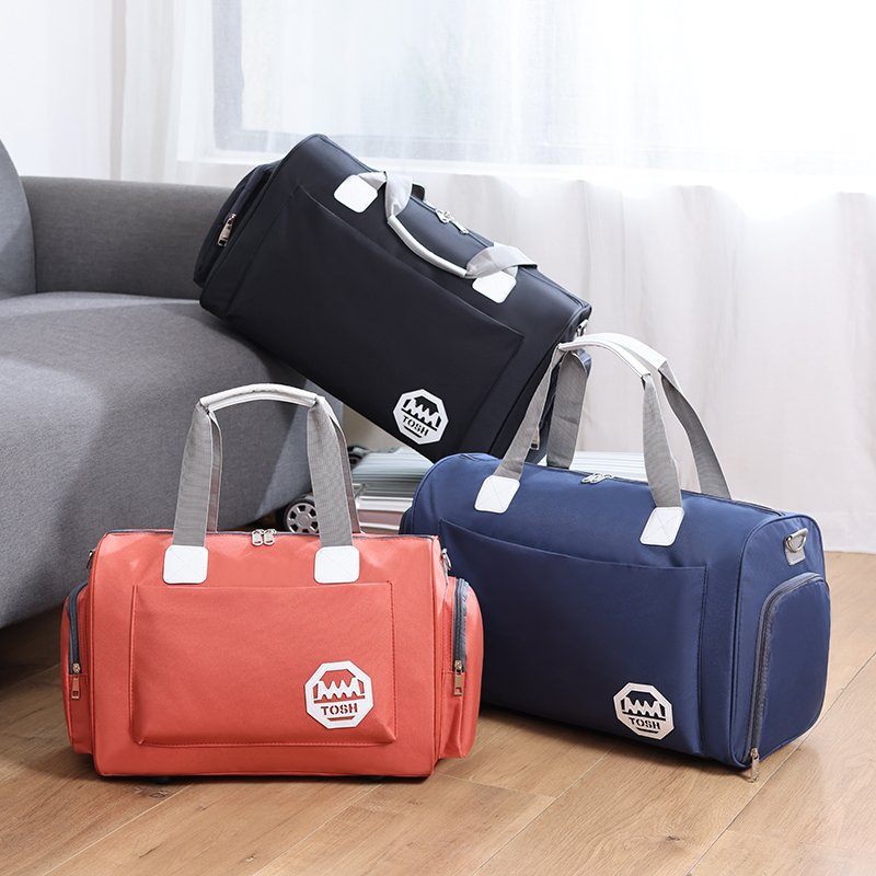 Korean-size-size travel pack short-distance, Oxford-waterproof, male-female slashed gym bag