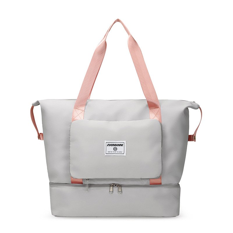 Multifunctional folding of sports packs of dry, wet and separated fitness packs for women with high-volume and high-value handbags