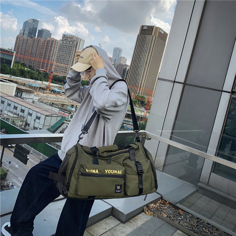 Short-distance two-shoulder large-capacity female gymnasium packs for dry and wet separation sports packs light handbags