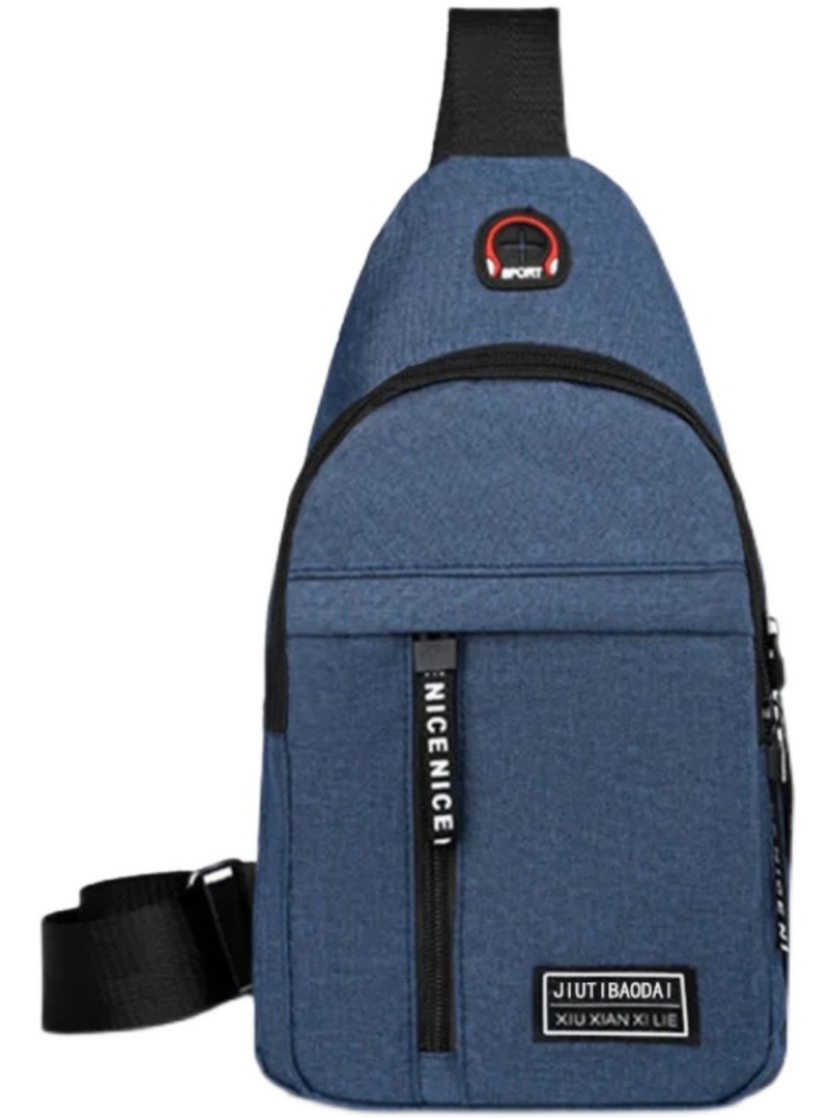 Chestbag male backpack 2024 new nylon nylon nymph nymphomous nymphatic nymphatic nymphatic nymphatic nymphatic nympic hympics hysteria