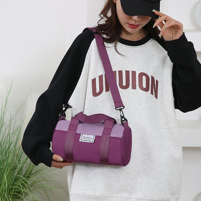 Summer cylindrical cylindrical, water-slash-proof, gym bag, male sports bag, one-capable shoulder bag, ecstasy