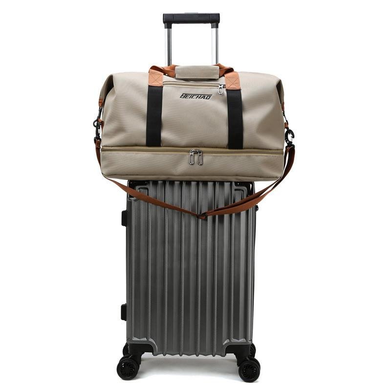 Travel bag handbags travelling on short-distance, men and women, large-volume canvas bag bags, short-distance exercise exercise