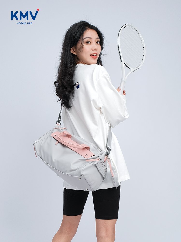 KMV GYM BAG FOR GIRLS, SMALL DRY, WET, SEPARATE, INDEPENDENT SHOE BAG SHORT-DISTANCE BAG FOR SWIMMING TRAINING