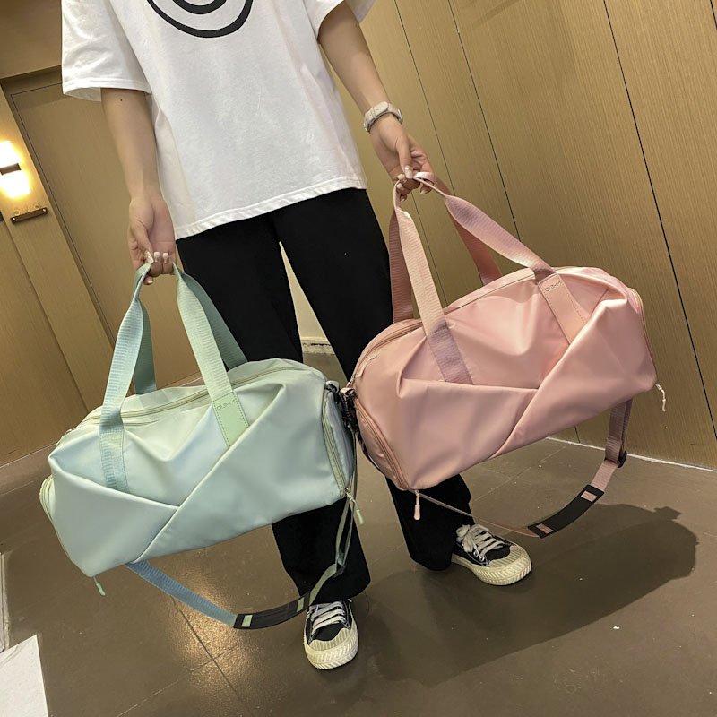 Yoga sports bag for female gymnasium bag, dry and wet separation pack for large hand-held trip pack