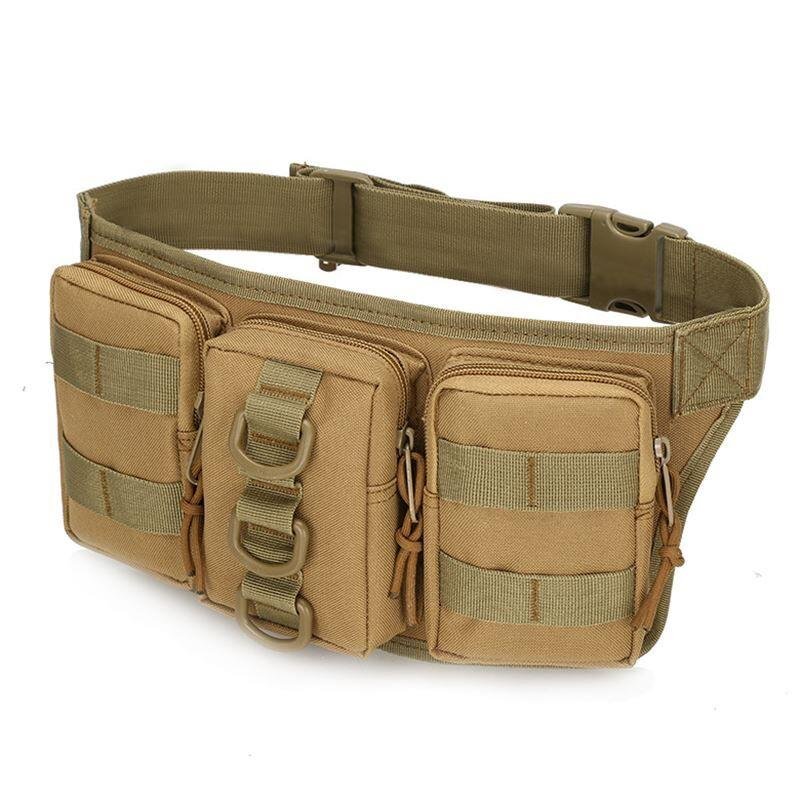 Tactical cash packs of men with multi-purpose three-storey toolboxes riding around the mountain and running