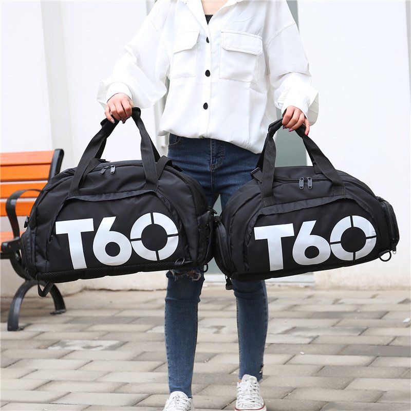 An outdoor exercise bag, water-dry-wet-separated, multi-functional large-capacity handbag bag