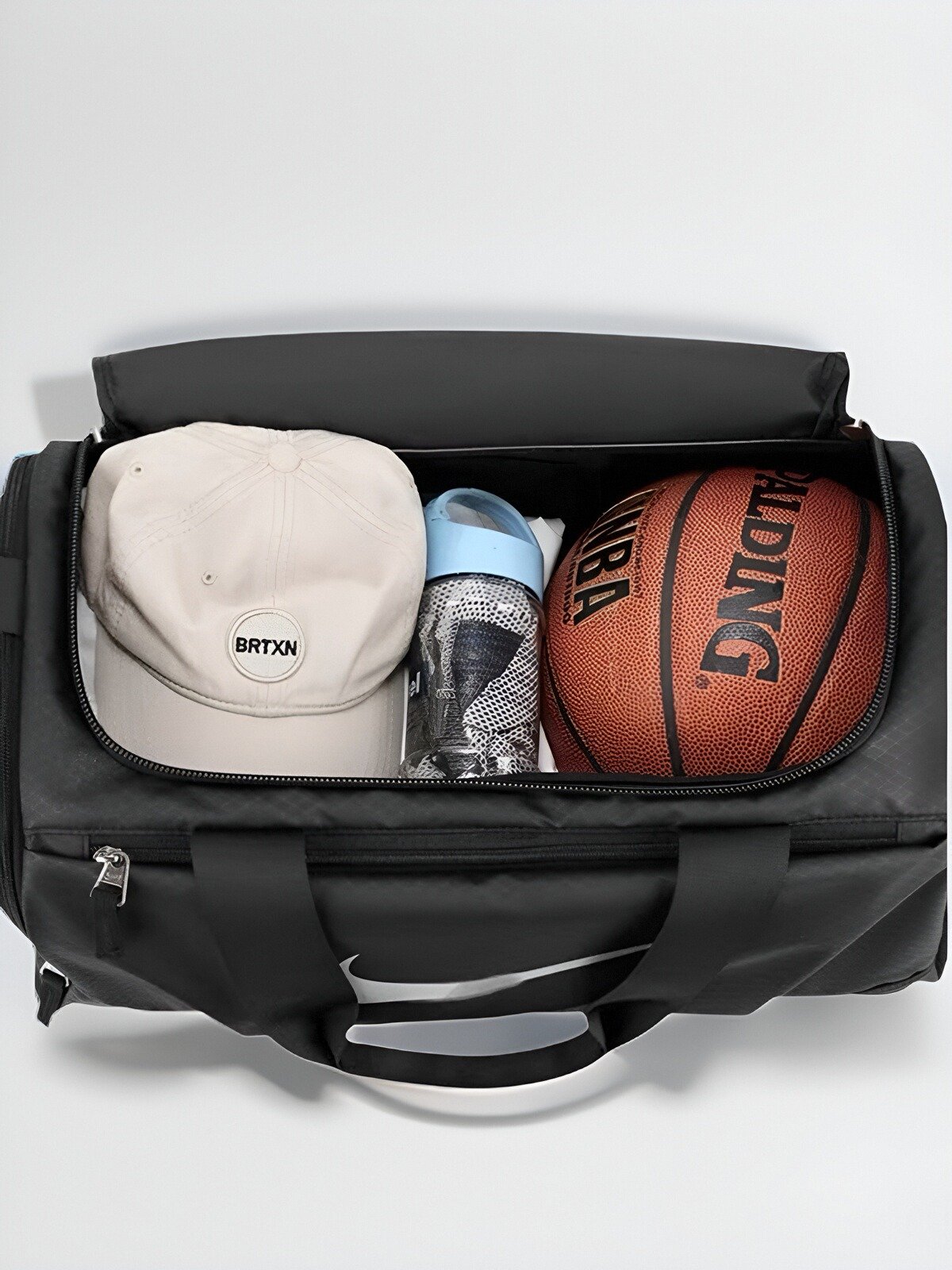Gym kit, male and female basketball kit, large-capacity, dry and wet, separated hand-carved, one-shoulder-slash bag