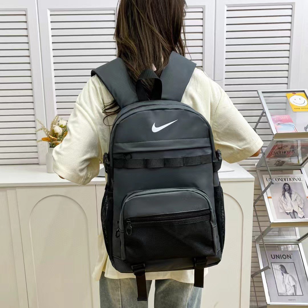 NIKE'S OUTDOOR CO-PUPIL SPORTS BAG, MALE AND FEMALE, DOUBLE-SHOULDER SPRING BACKPACK 2024 NIKE CAPACITY