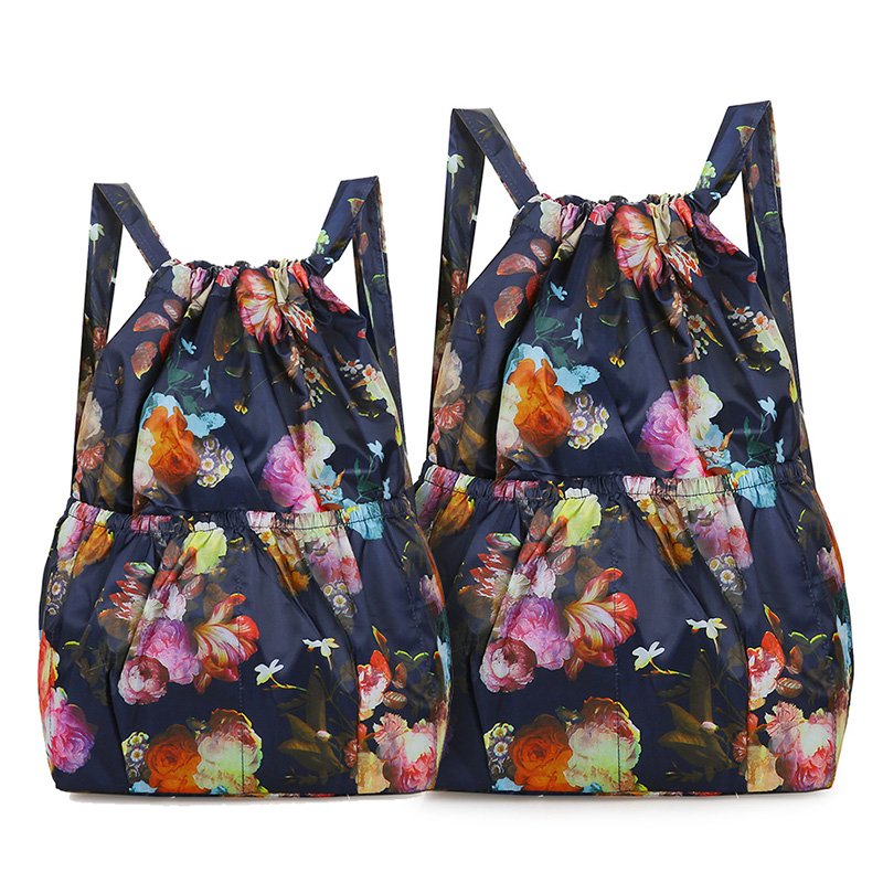 "By the nylon pocket, double shoulder bag, outdoor sports bag, full-caps backpack, light travel bag."