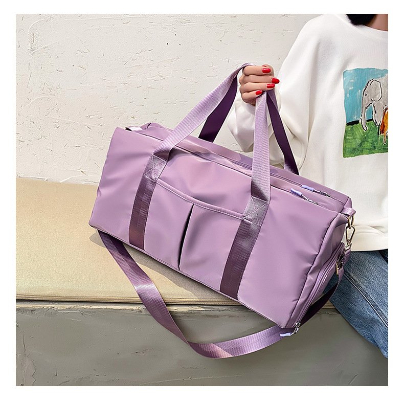 The new dry and wet separation sports bag for Yoga, a large-capacity travel kit for shoes with a simple, pure-colour gym