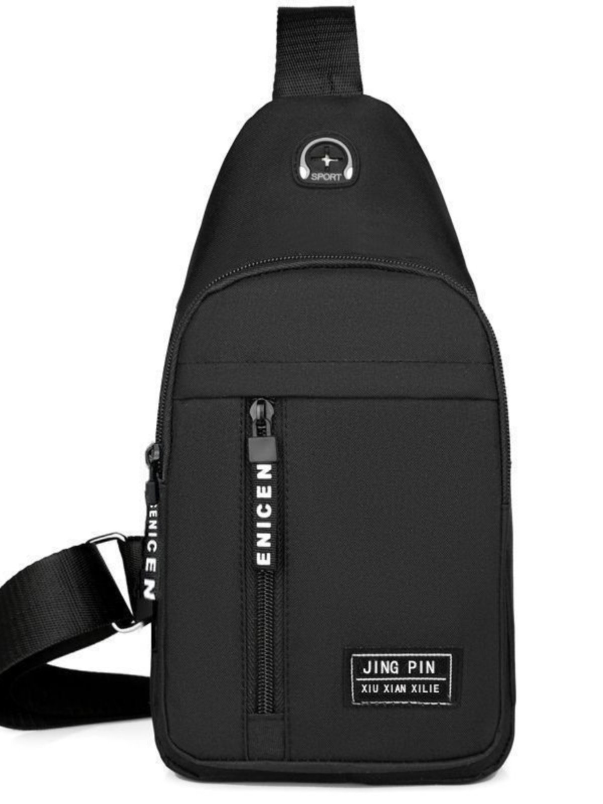 Chestbag male backpack 2024 new nylon nylon nymph nymphomous nymphatic nymphatic nymphatic nymphatic nymphatic nympic hympics hysteria