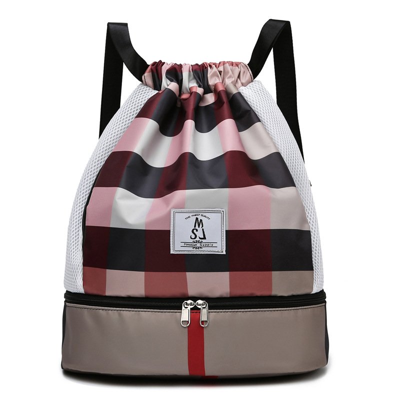 Cross-border backpacks, Korean-striped leisure and fitness packs, dry and wet-separated sports packs, light-forward Oxford-protected doubles