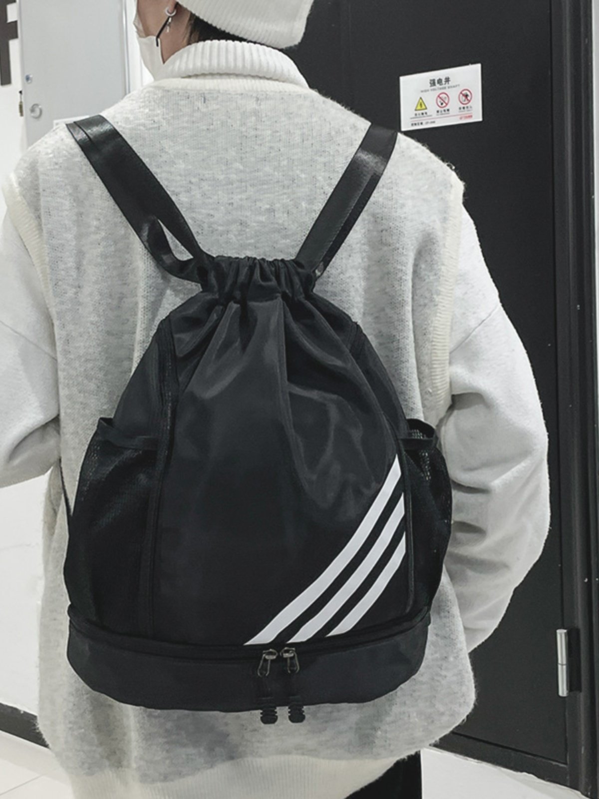 Basketball bag, double-string, 2024 new women's backpacks, easy-to-go