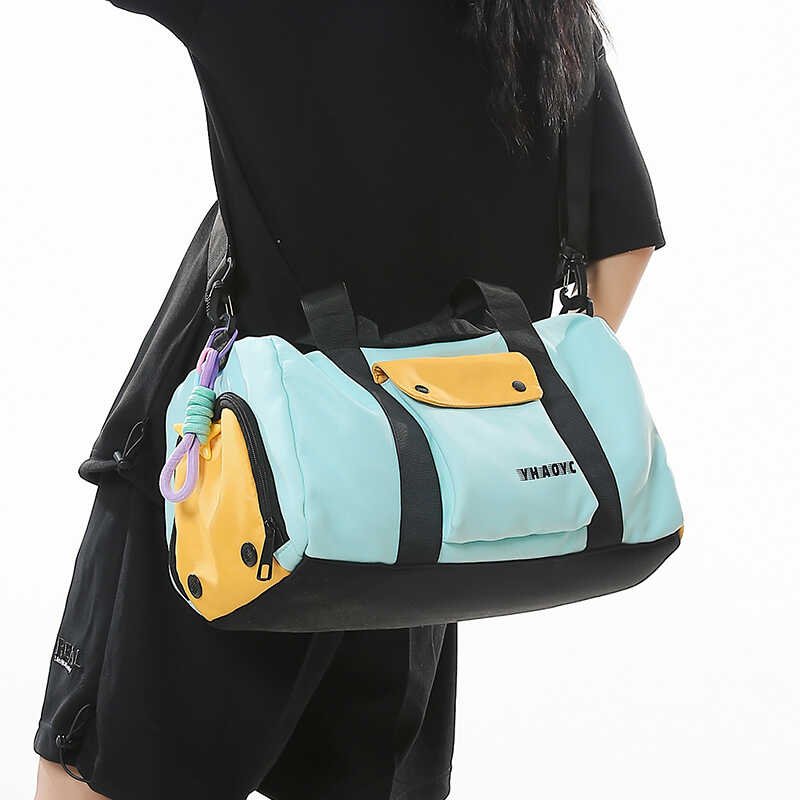 Sports training packs for dry, wet and separate swimming, and a gym bag for light hand-carrying, one-shoulder-slashed travel kit