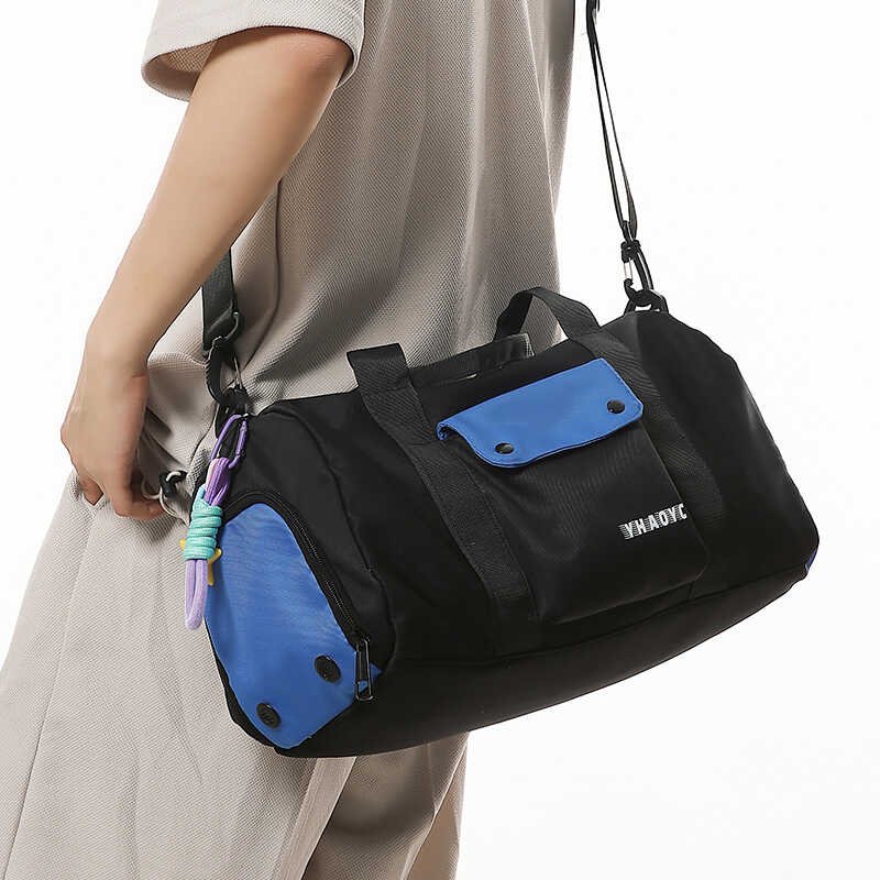 Sports training packs for dry, wet and separate swimming, and a gym bag for light hand-carrying, one-shoulder-slashed travel kit