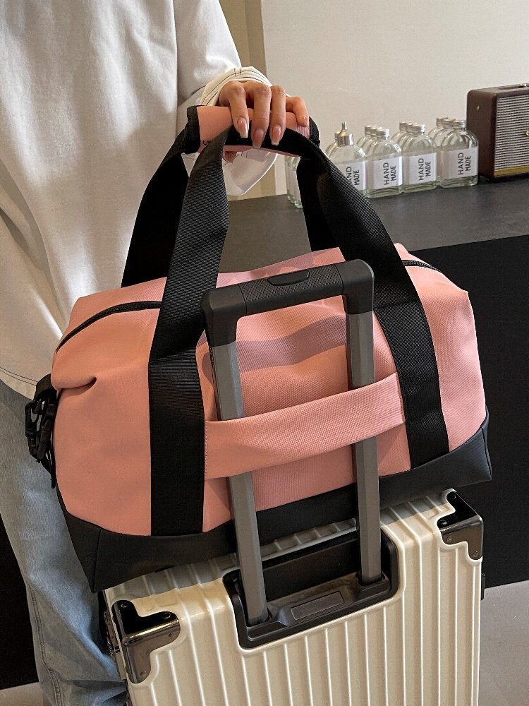 Travel bag handbags with a large capacity of luggage can be fitted with a sticker box to be flown on a one-shoulder kit for water-resistant fitness training