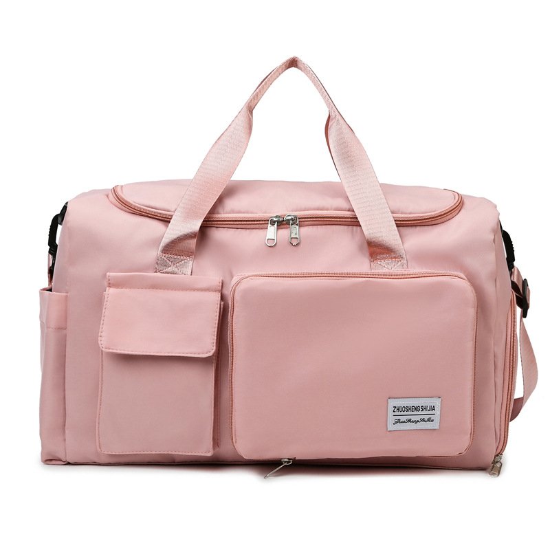Multi-purpose gym travel packs with a large capacity to deliver a dry, wet and separate independent shoe bag